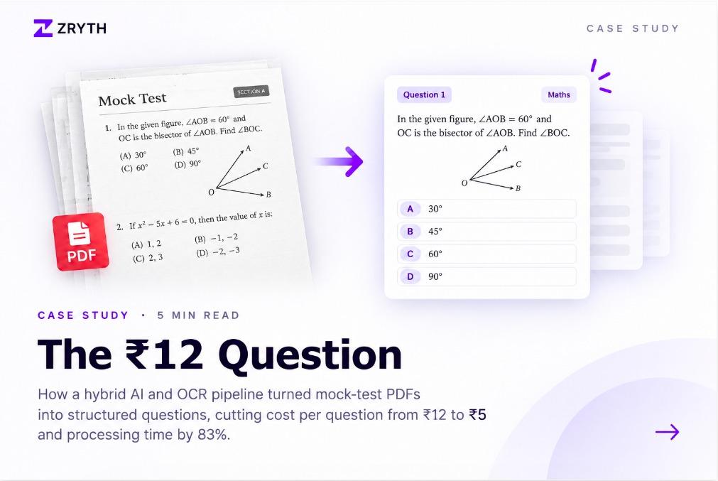 [Mock-test PDF being processed by AI]